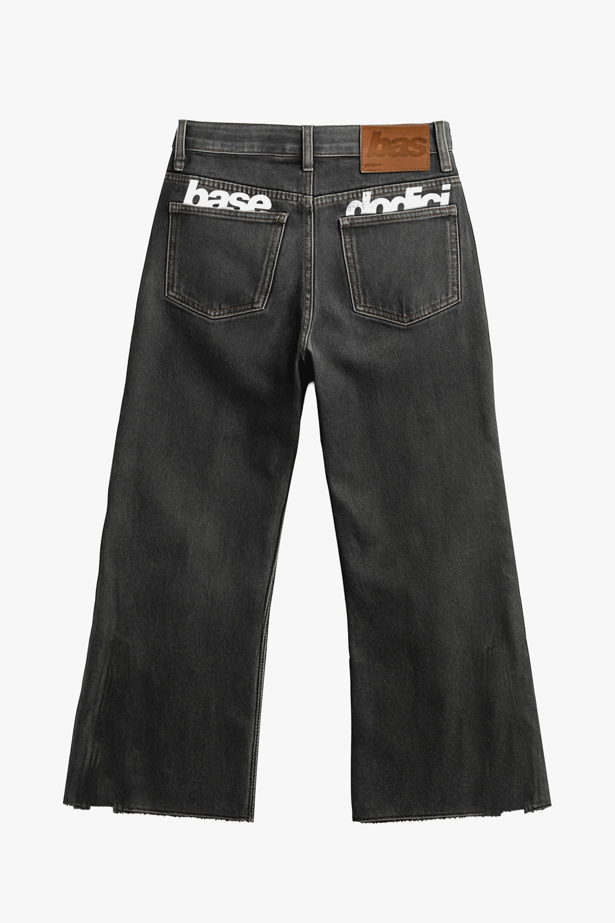 "RUDEBOY LDN" Side Zip Denim Stone Washed