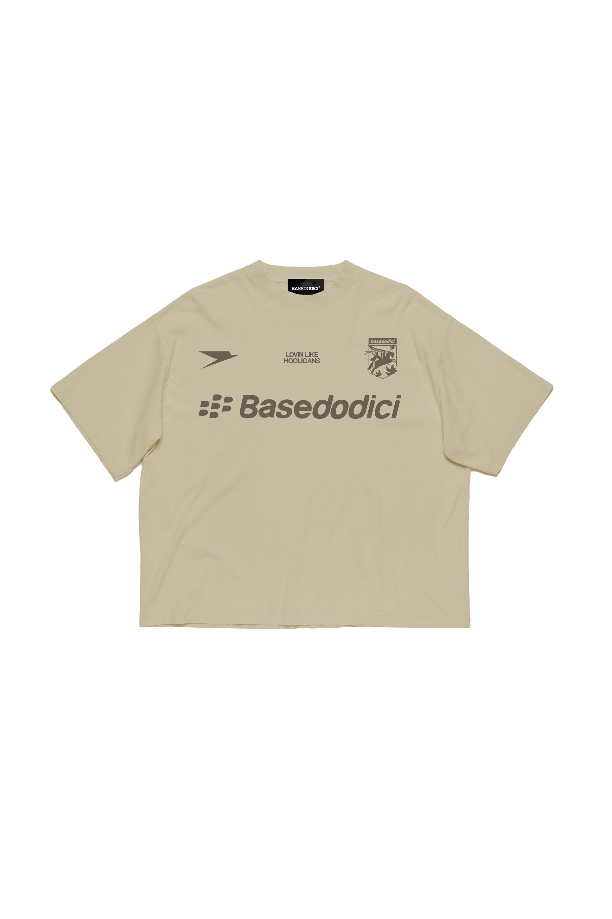 "DE LA RUE À LA RUE" Club Beige T-Shirt 