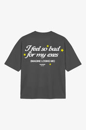 T-Shirt "B12LAB" MyExes Charcoal/White
