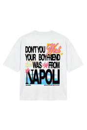 T-Shirt “WISHYOUR” Boyfriend White/Multi