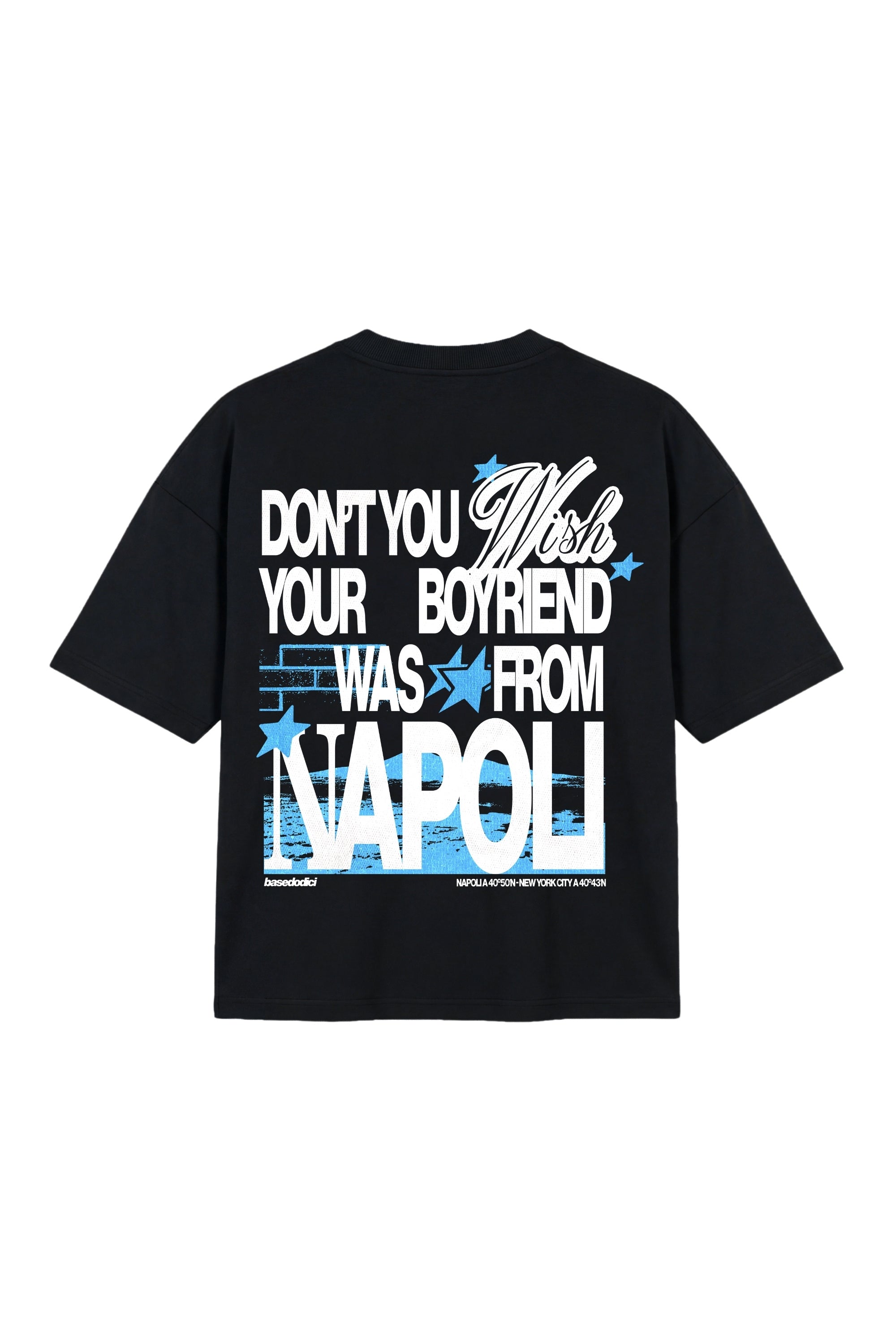 T-Shirt “WISHYOUR” Boyfriend Black