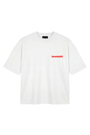 "CRUEL SEASON" T-Shirt Italian White/Red