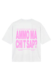 T-Shirt "AMMO" CHI'T'SAP White/Pink