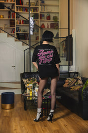 T-Shirt "AMMO" CHI'T'SAP Black/GlitterPinkItalic