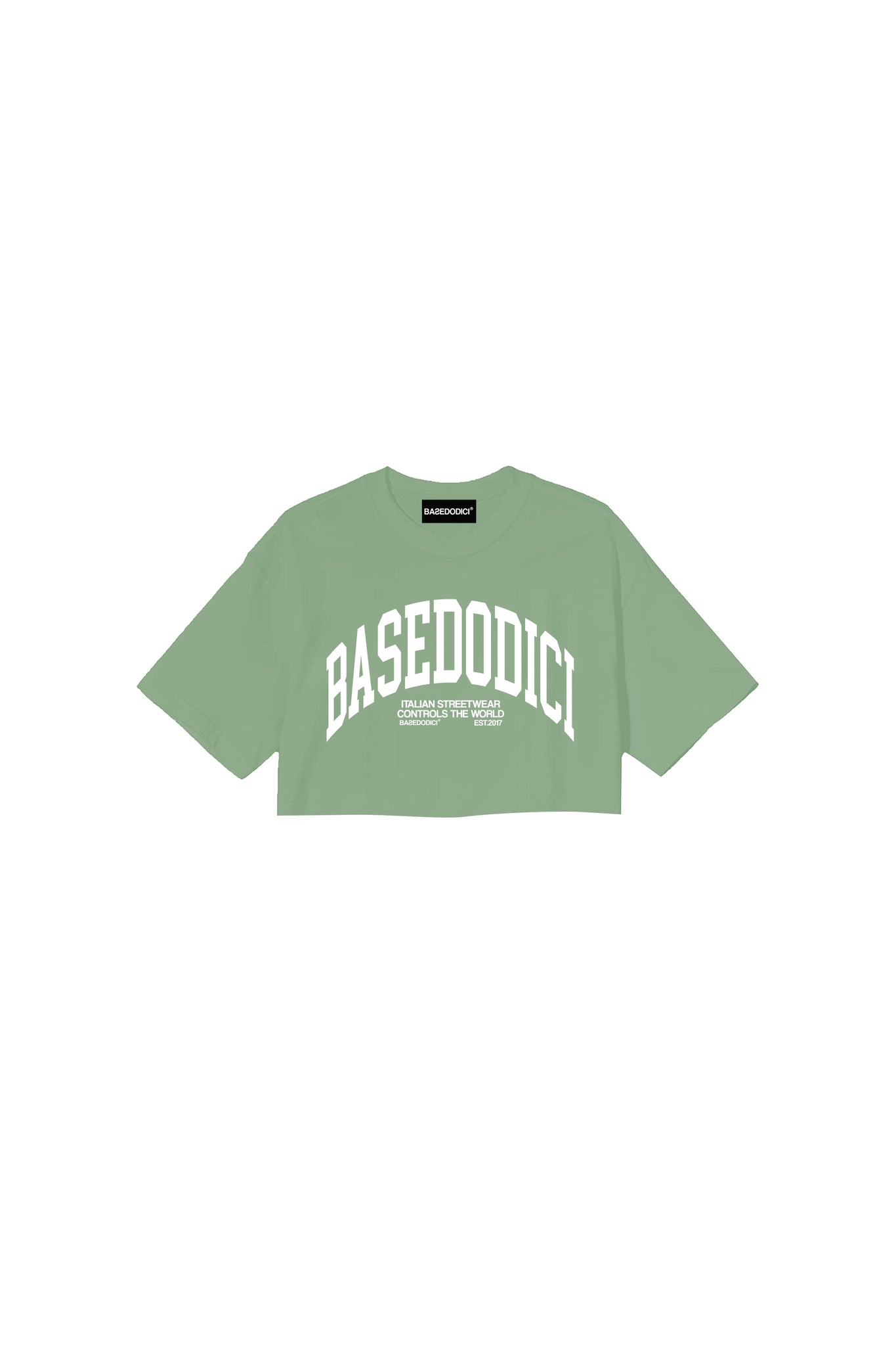 Crop T-Shirt “FORSUMMER” Green