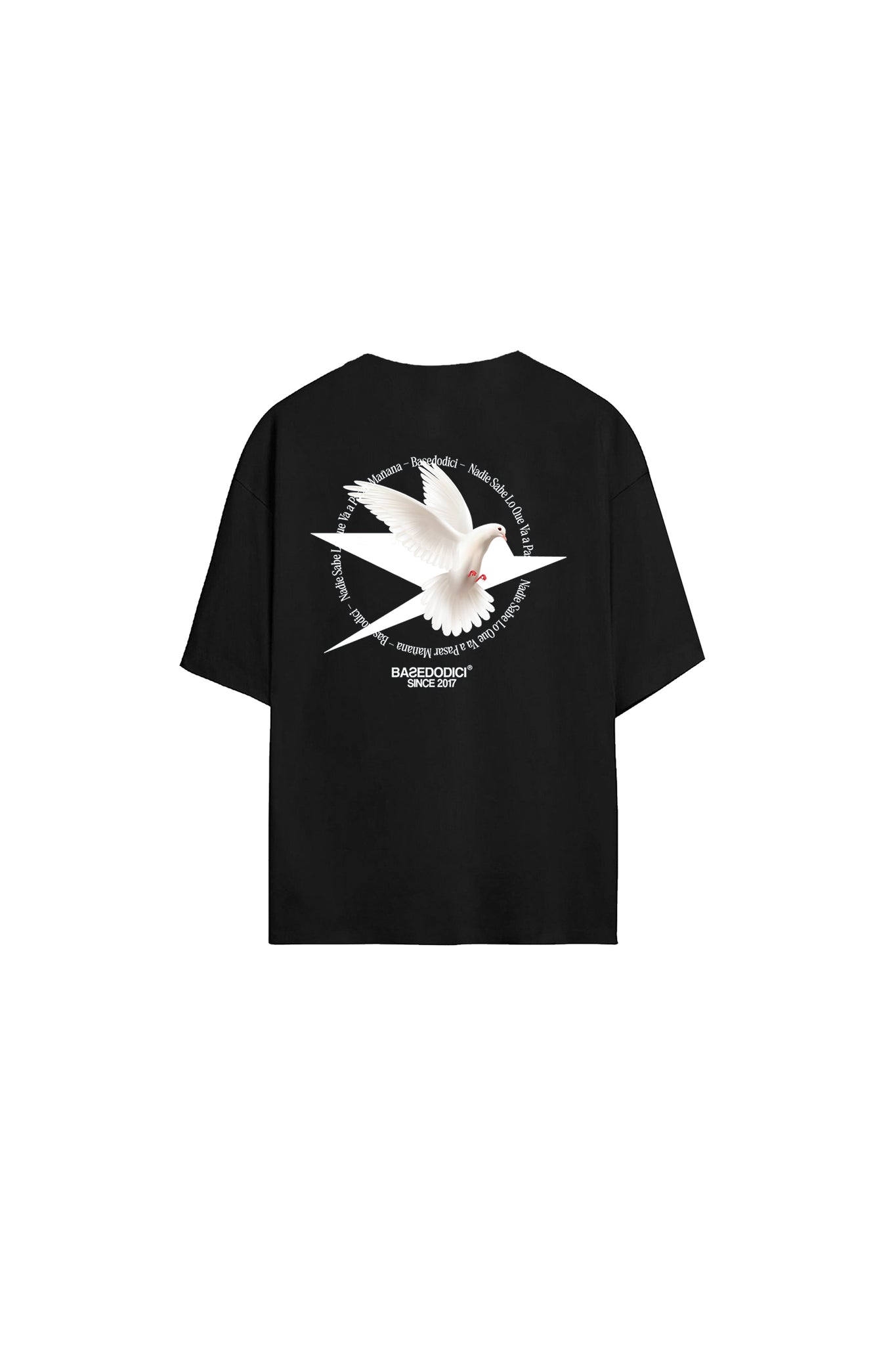 T-Shirt Over “RESORT” Dove Black