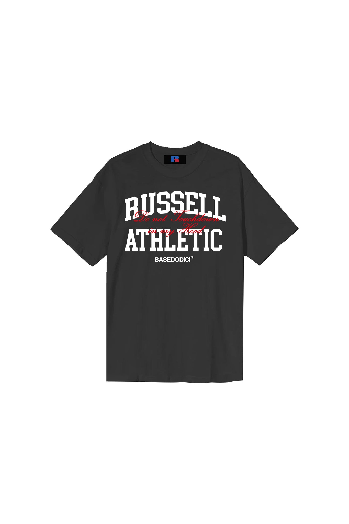 “RUSSELLxBASEDODICI" Touchdown Black T-Shirt