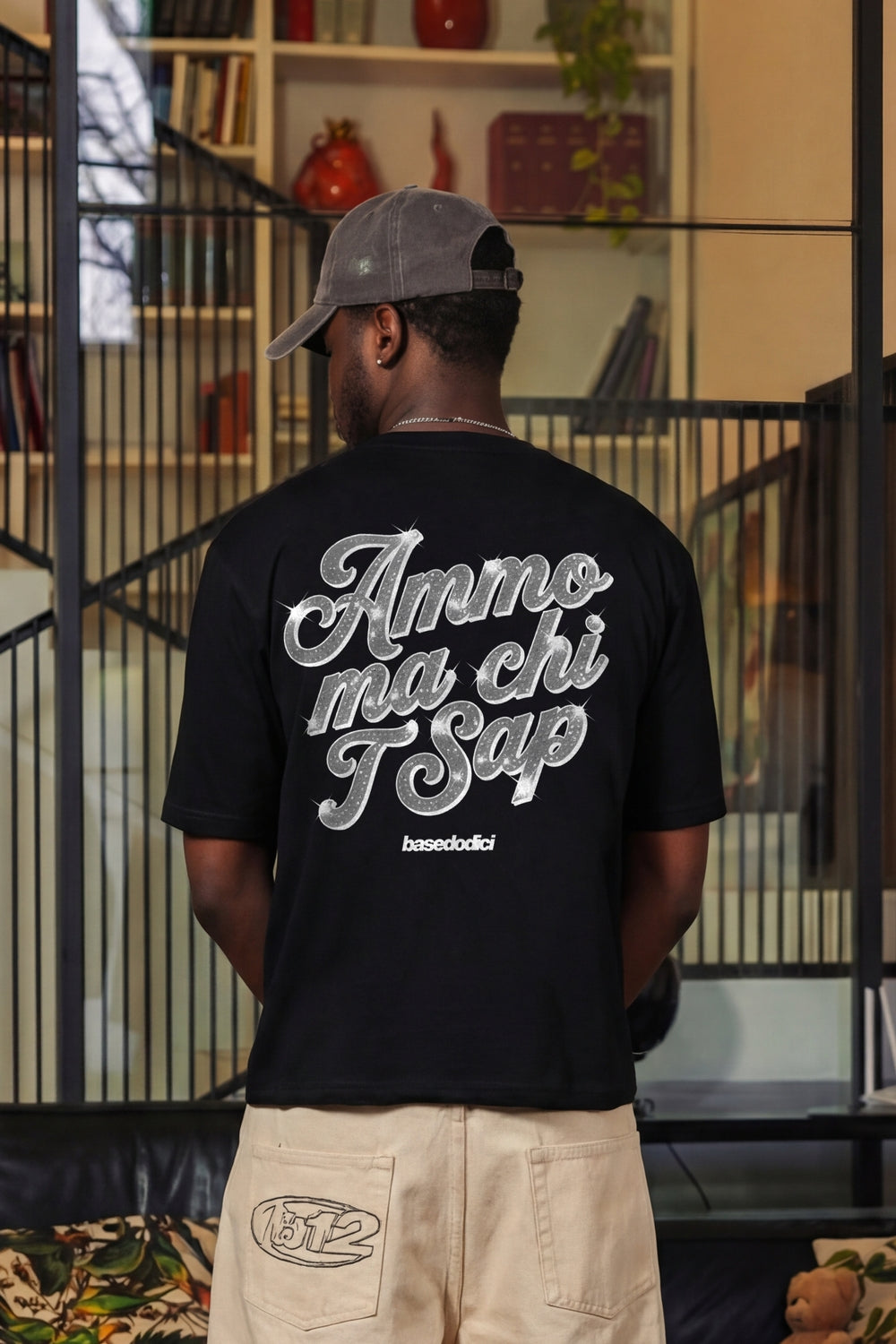 T-Shirt "AMMO" CHI'T'SAP Black/GlitterItalic