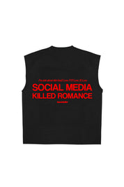 Tank “KILLED ROMANCE” Black/Red 