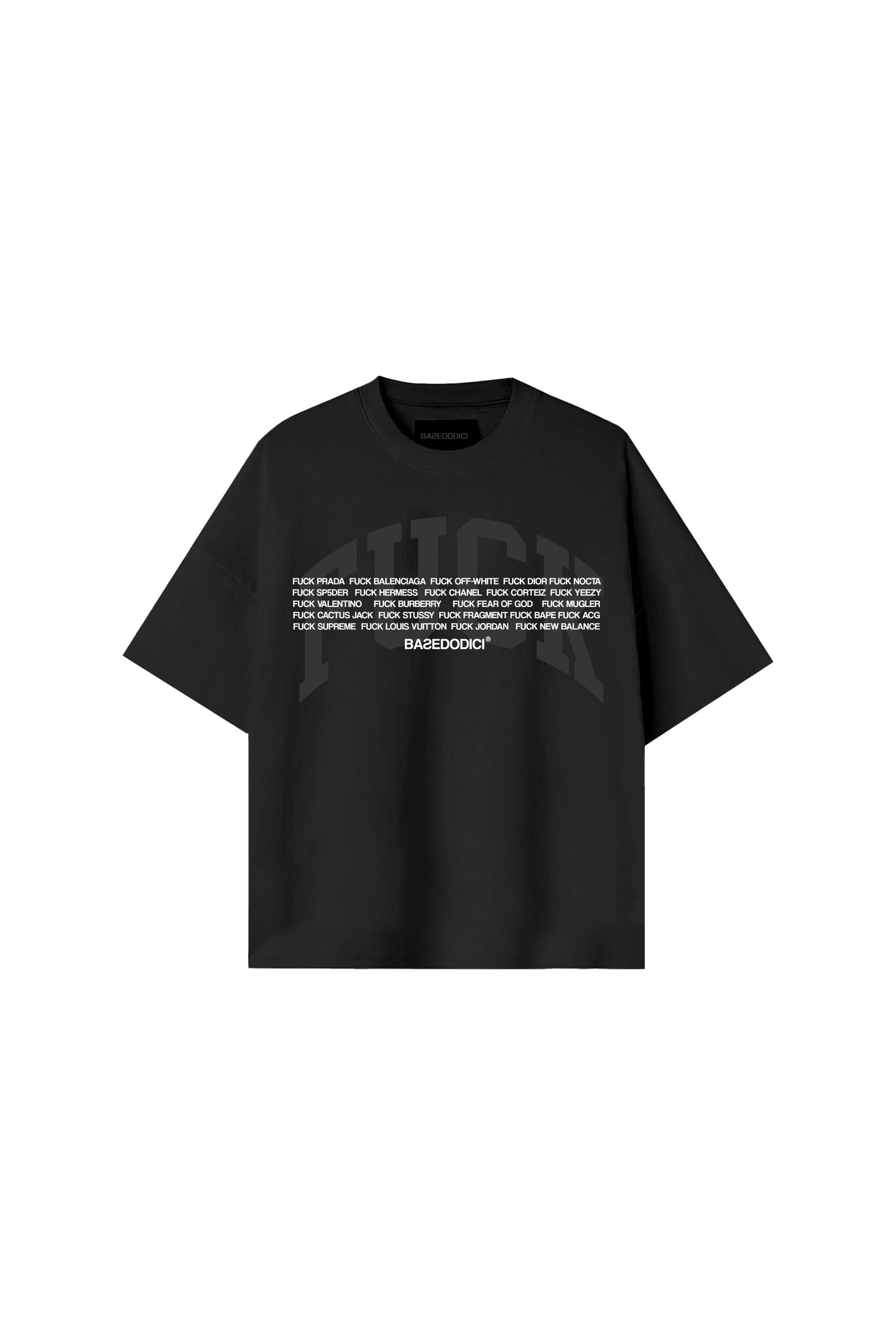 "FCK 3.0" Logos Black T-Shirt