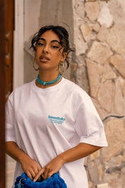 "AMMO" CHI'T'SAP White/Azure T-Shirt