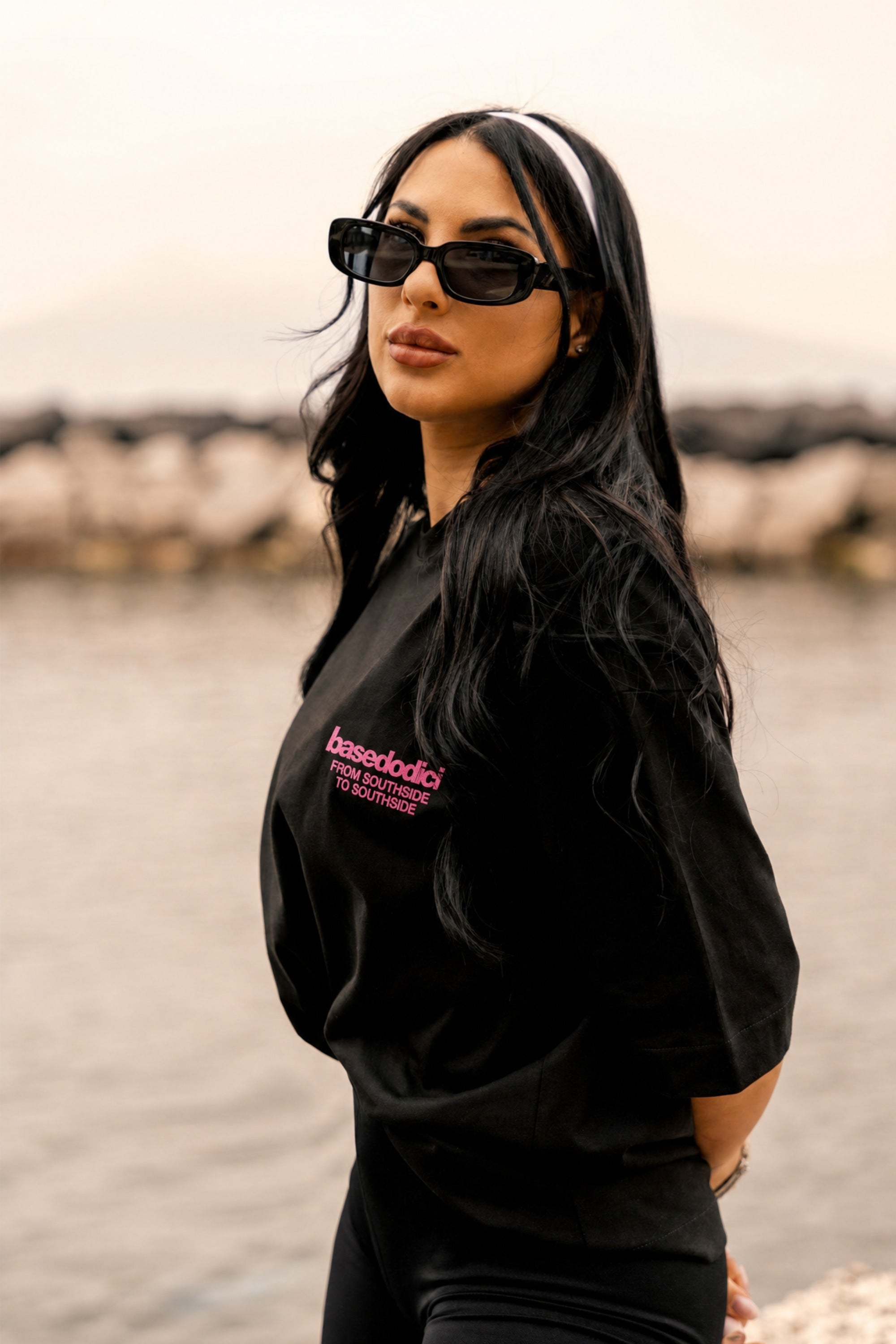 T-Shirt "AMMO COUTURE" CHI'T'SAP Black/Glitter Bubble Pink