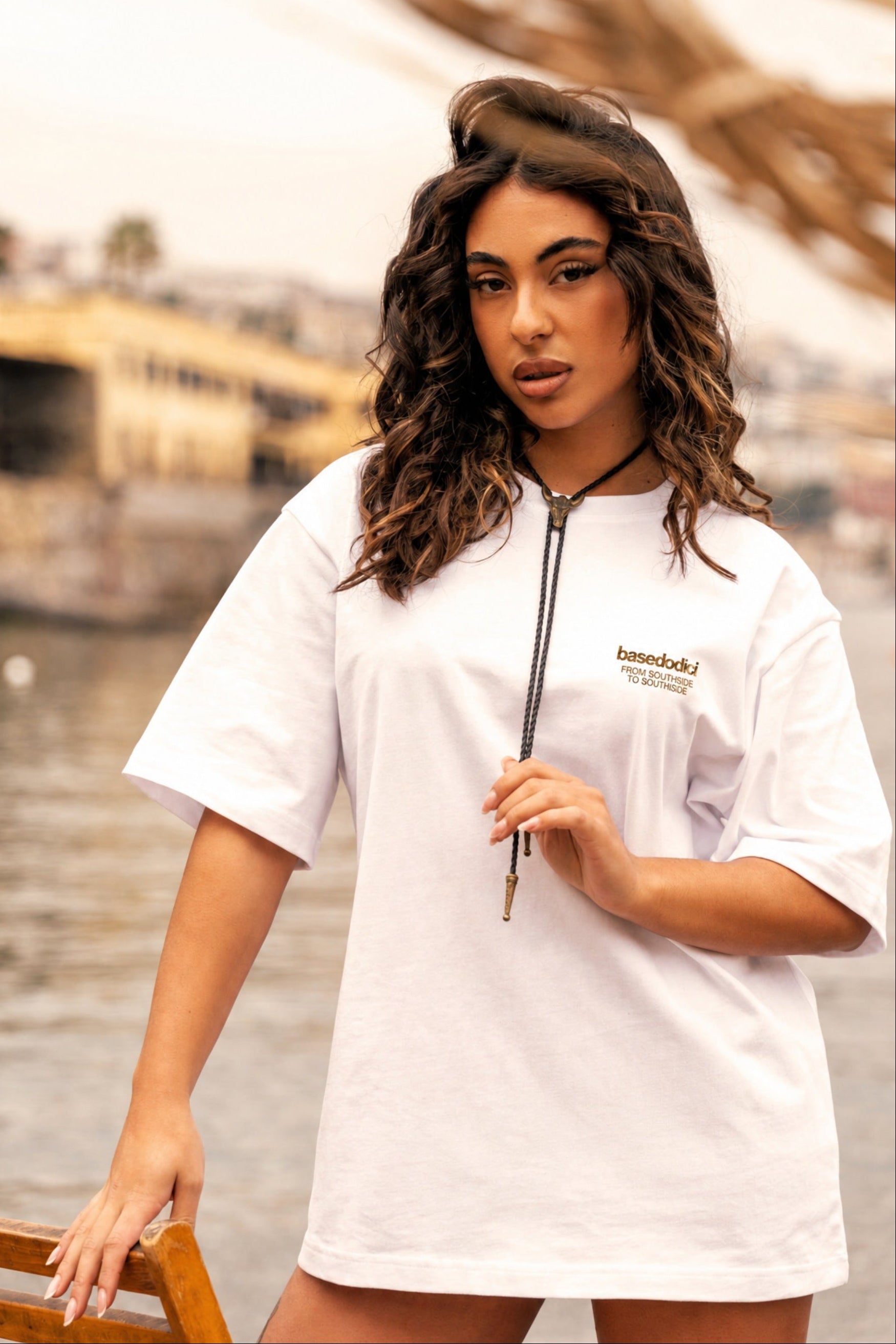 T-Shirt "AMMO" CHI'T'SAP White/Animalier Yellow