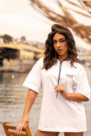 T-Shirt "AMMO COUTURE" CHI'T'SAP White/Animalier Yellow