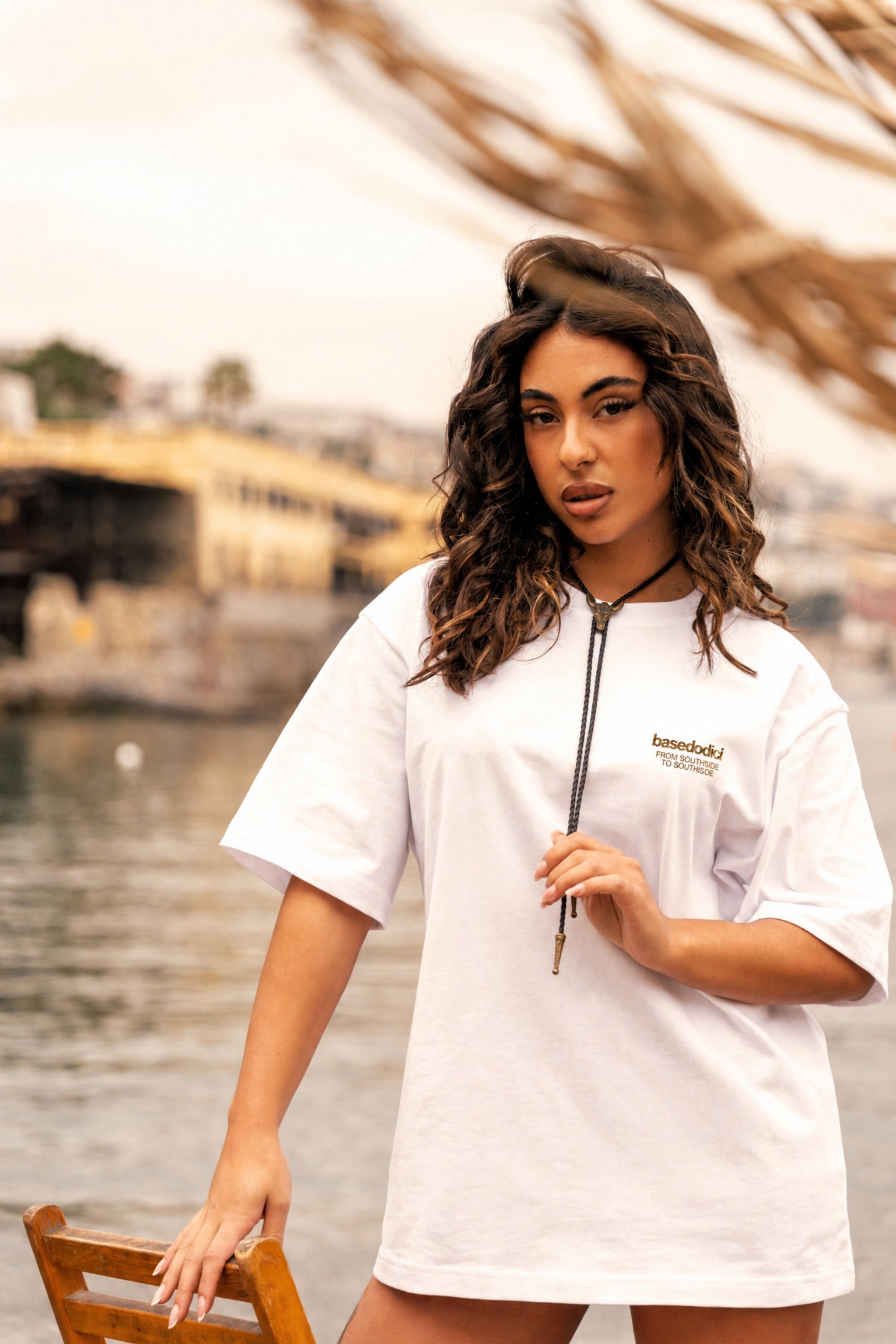T-Shirt "AMMO COUTURE" CHI'T'SAP White/Animalier Yellow
