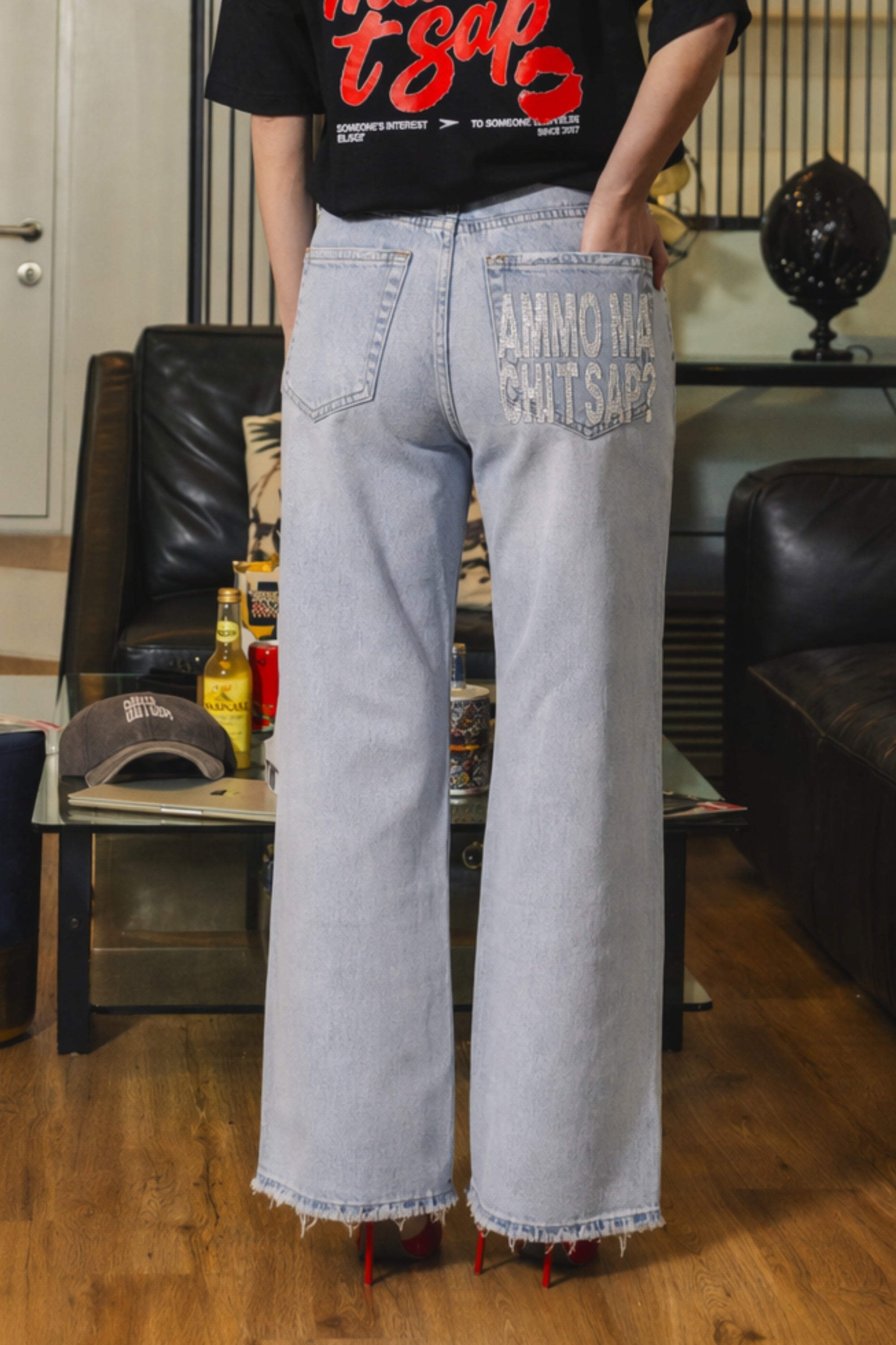 Bigall Denim "AMMO" CHI'T'SAP Light Blue/Grillz
