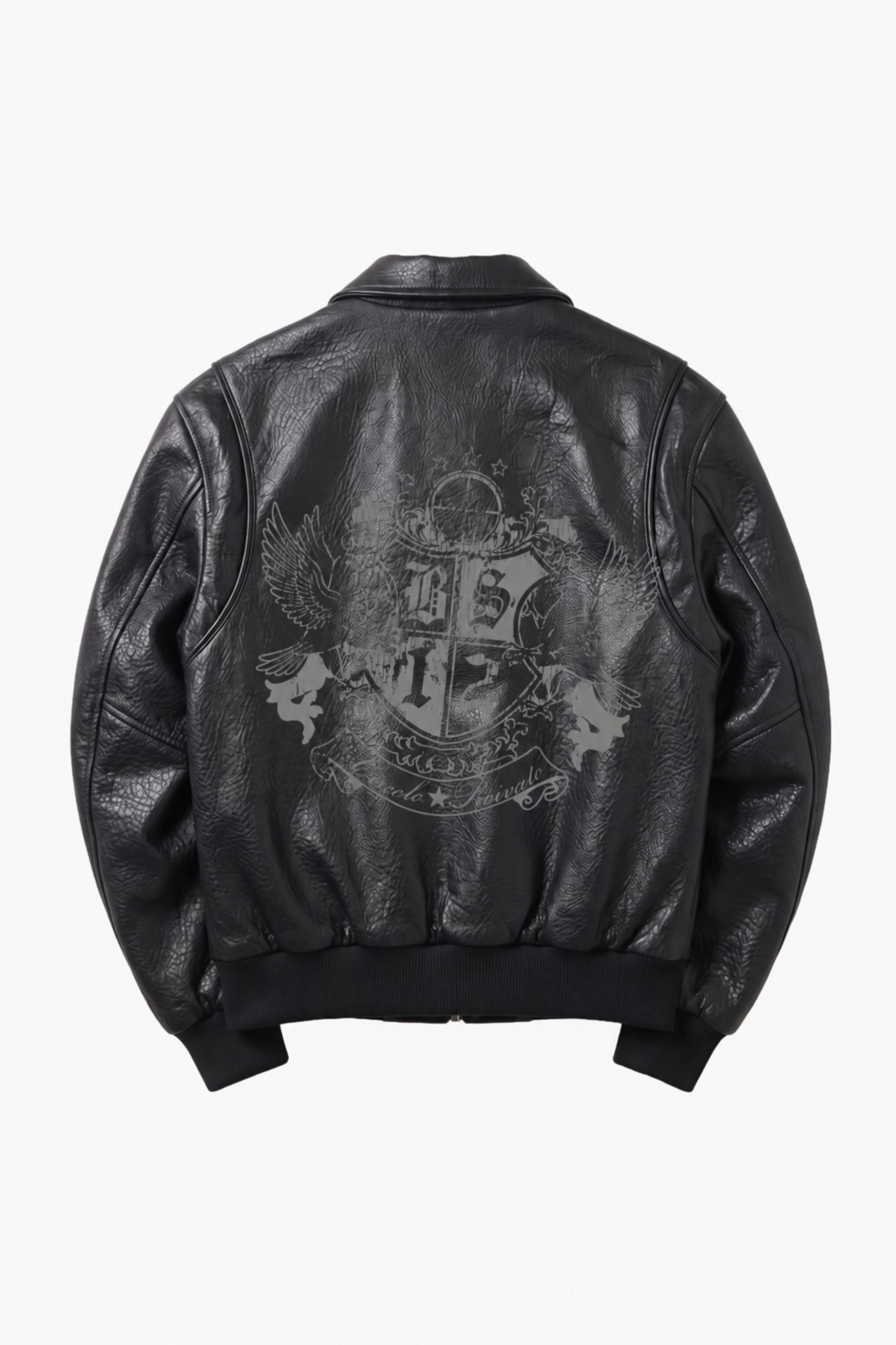 Leather Jacket "BROKENNESS" Circolo Black