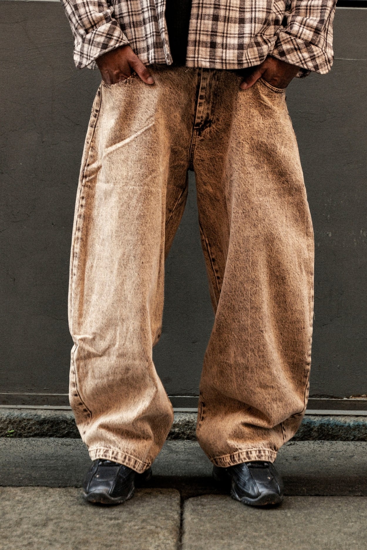 Bigall Denim "BROKENNESS" Back Logo Sand