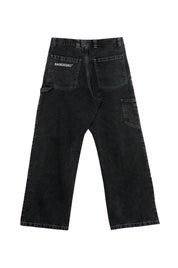 Carpenter Denim Pants “DE LA RUE À LA RUE” Black 