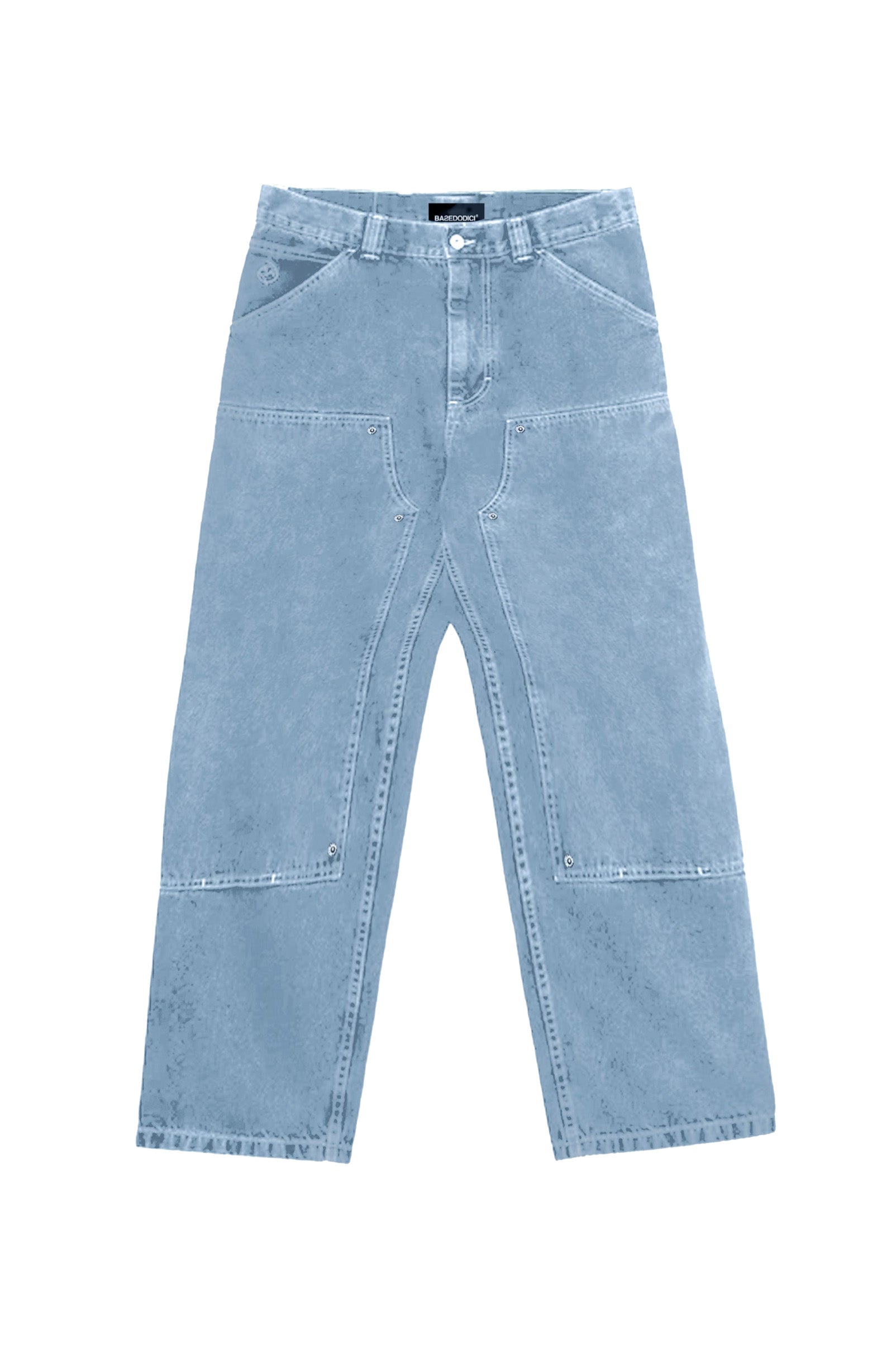 Carpenter Denim Pants “DE LA RUE À LA RUE” Light Blue 