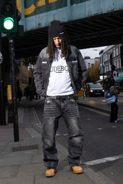 Look "RUDEBOY LDN" Side Zip Stone Washed
