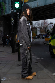 Look "RUDEBOY LDN" Side Zip Stone Washed