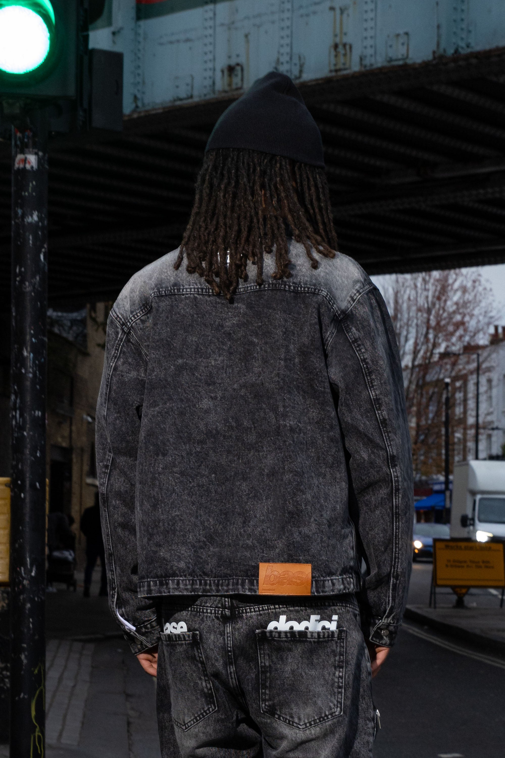 Look "RUDEBOY LDN" Side Zip Stone Washed