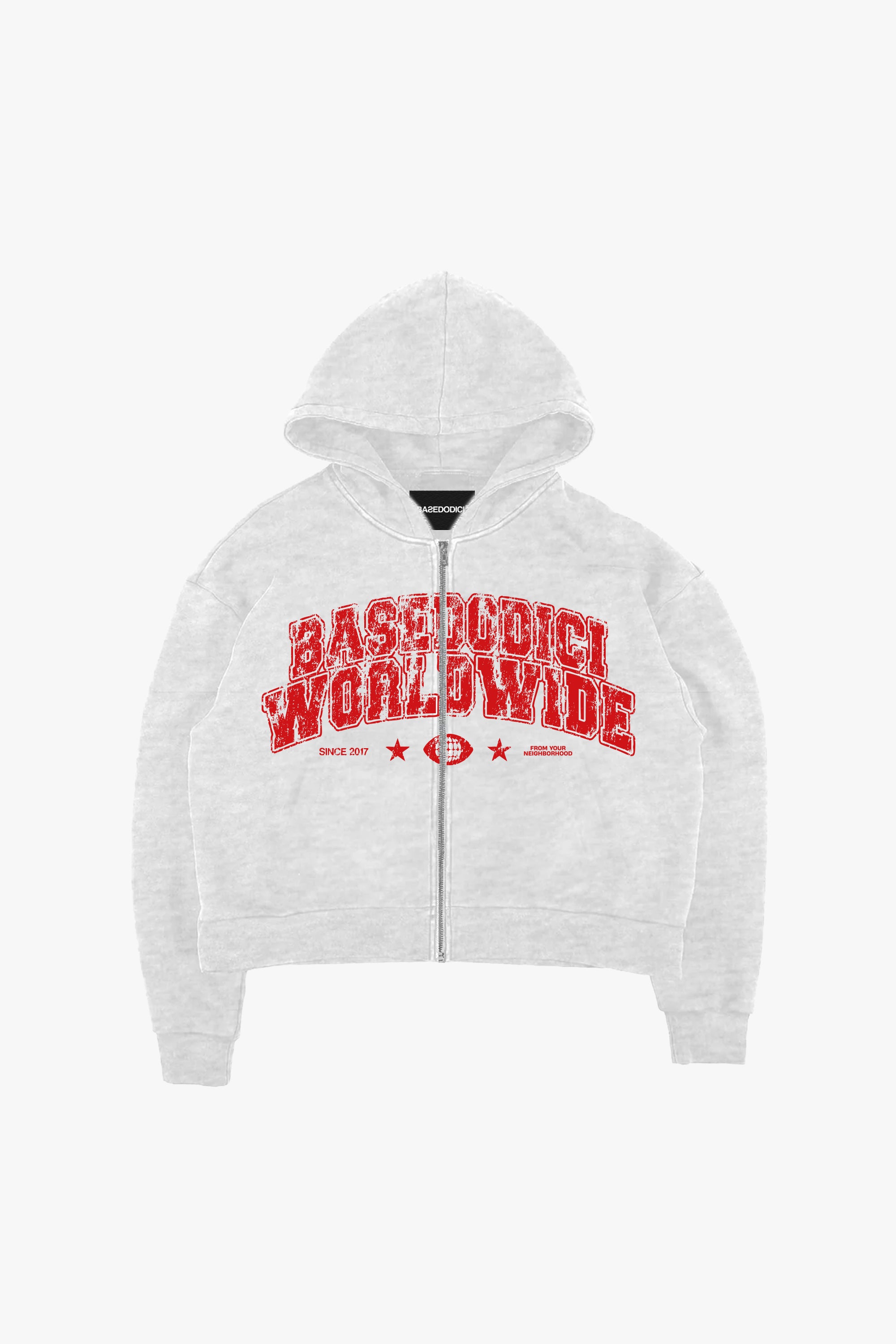 Full Zip “WORLD TOUR” B12 Worldwide AshGrey