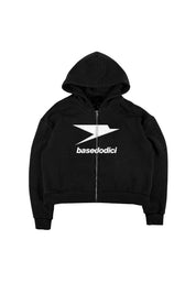 Zip Hoodie "HOOLIGAN" Logo Black 