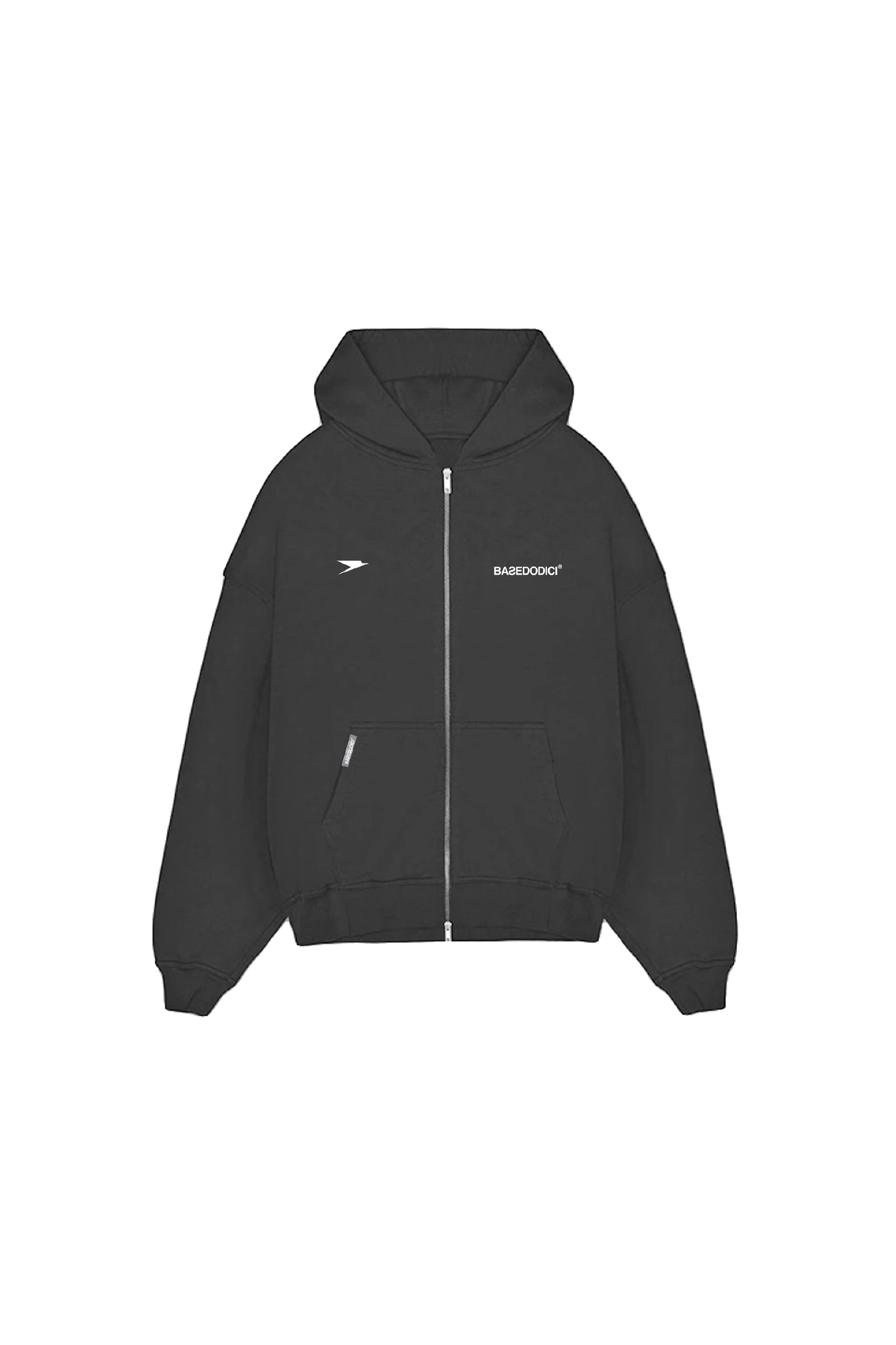 Zip Hoodie “DYSTOPIA” Logo Black