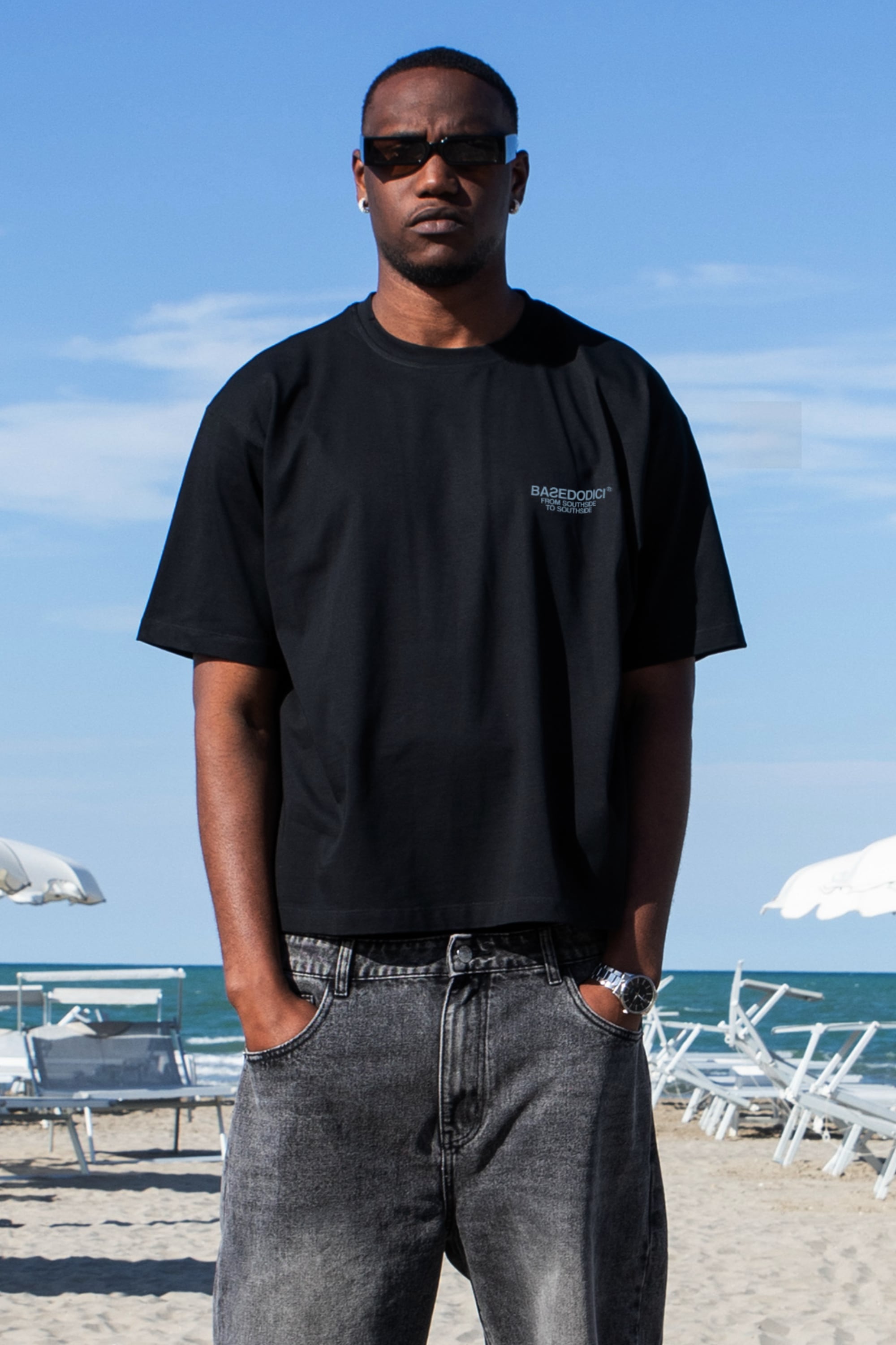 “AMMO” CHI'T'SAP T-Shirt Black/Denim