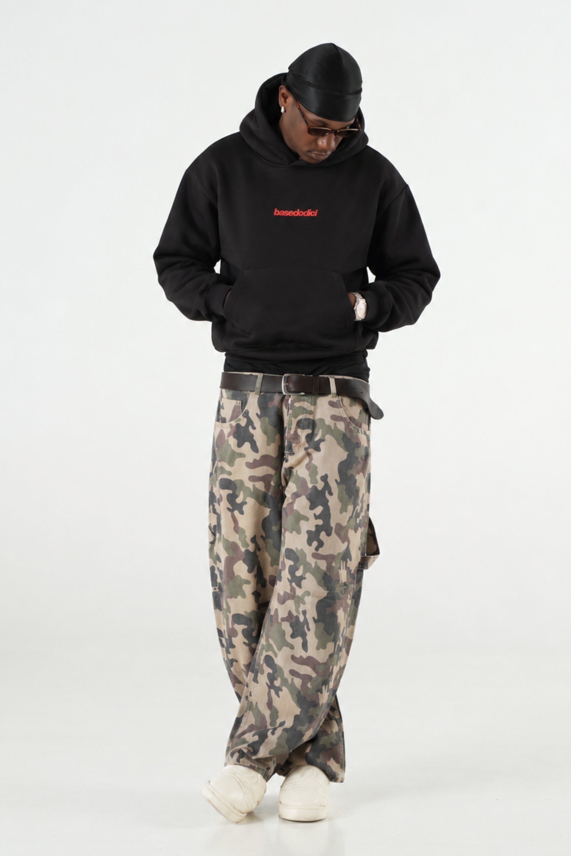 Hoodie "B12LAB" Bloodline Black/Red
