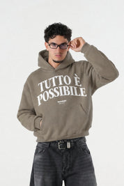 Hoodie "B12LAB" TuttoèPossibile Brown/White