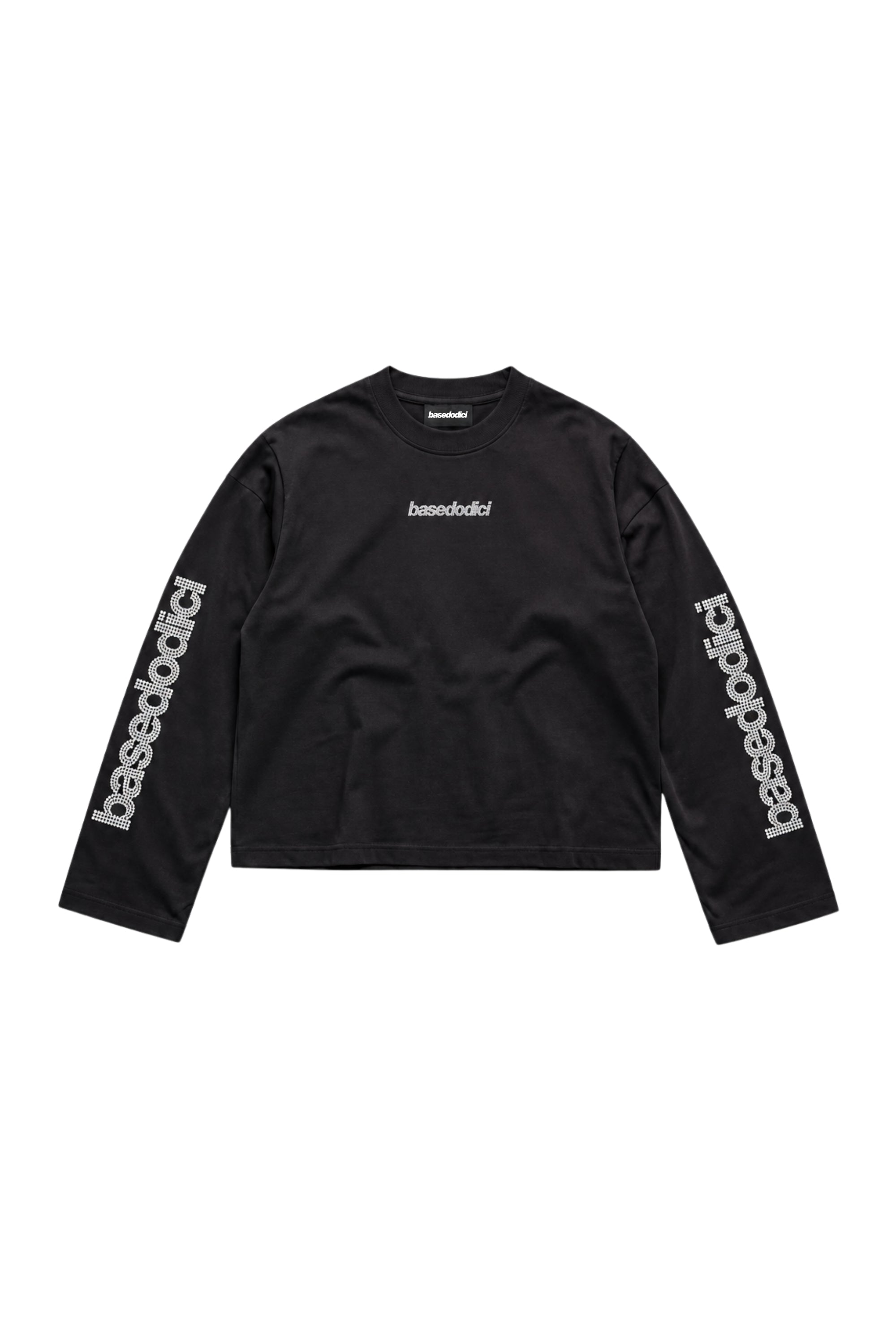 Longsleeve "VALENTINE" FrontLogos Strass/Black
