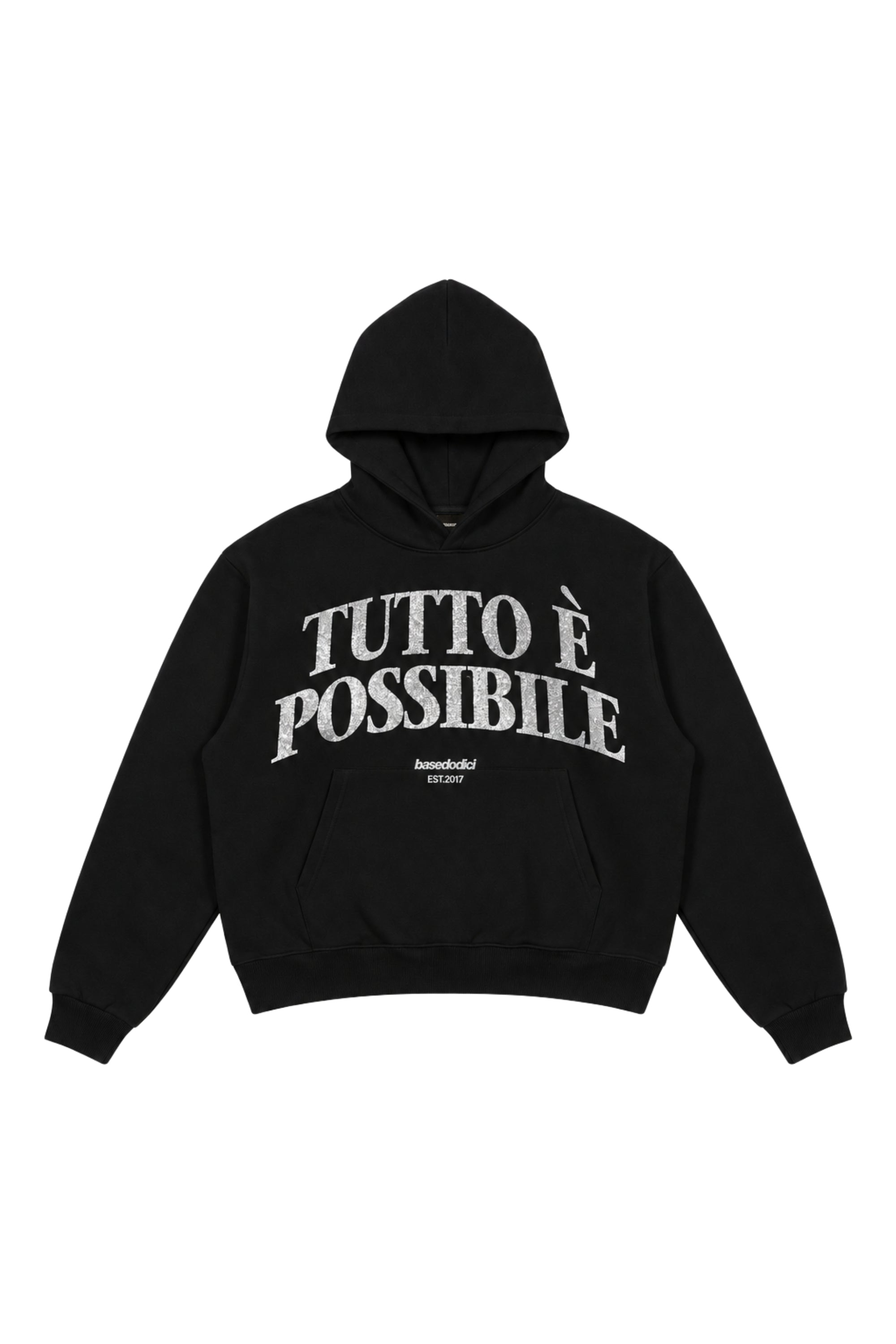 Hoodie "B12LAB" TuttoèPossibile Black/Glitter