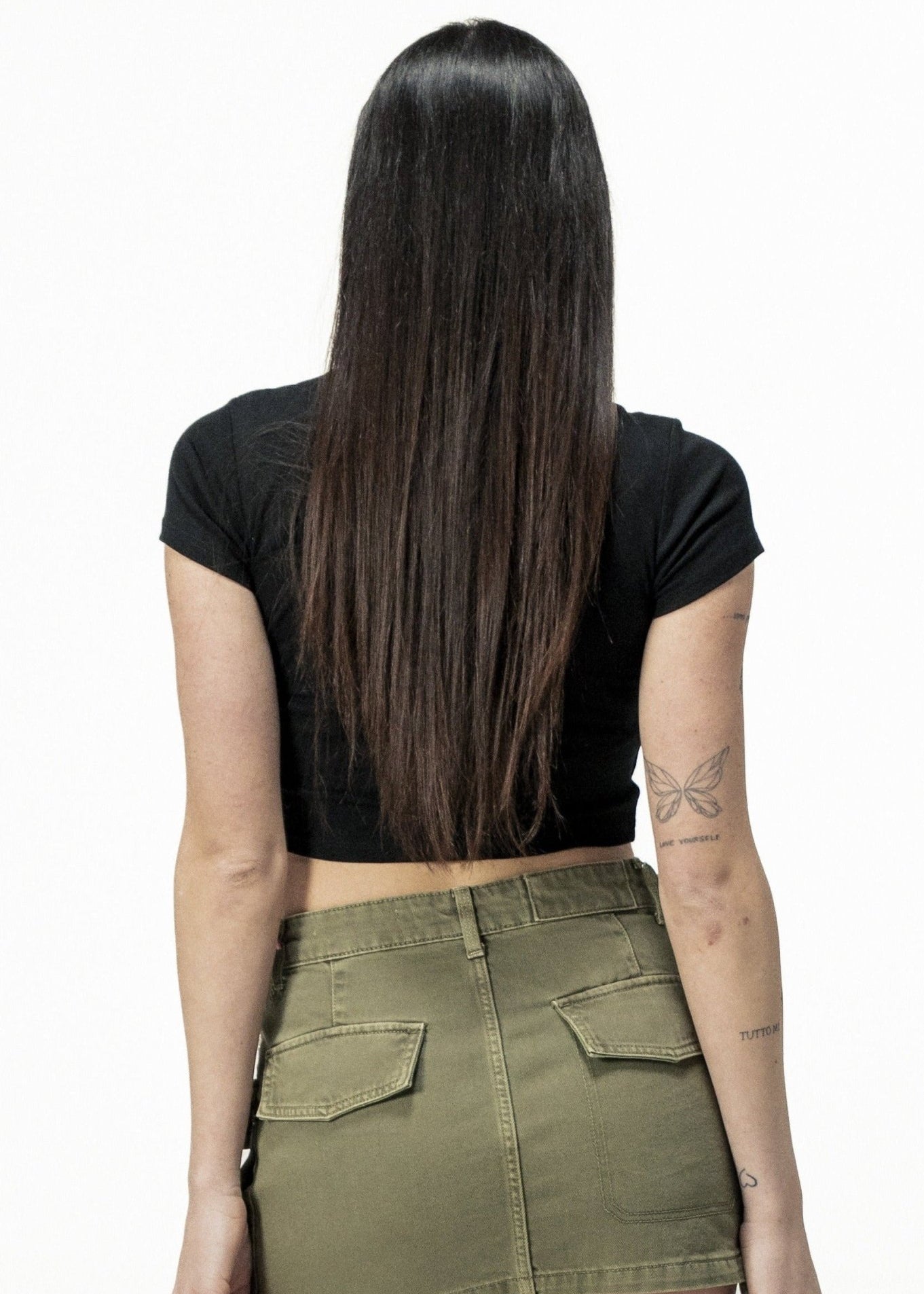 Baby Tee "DIVA" Blonde Moment Black - BASEDODICI®