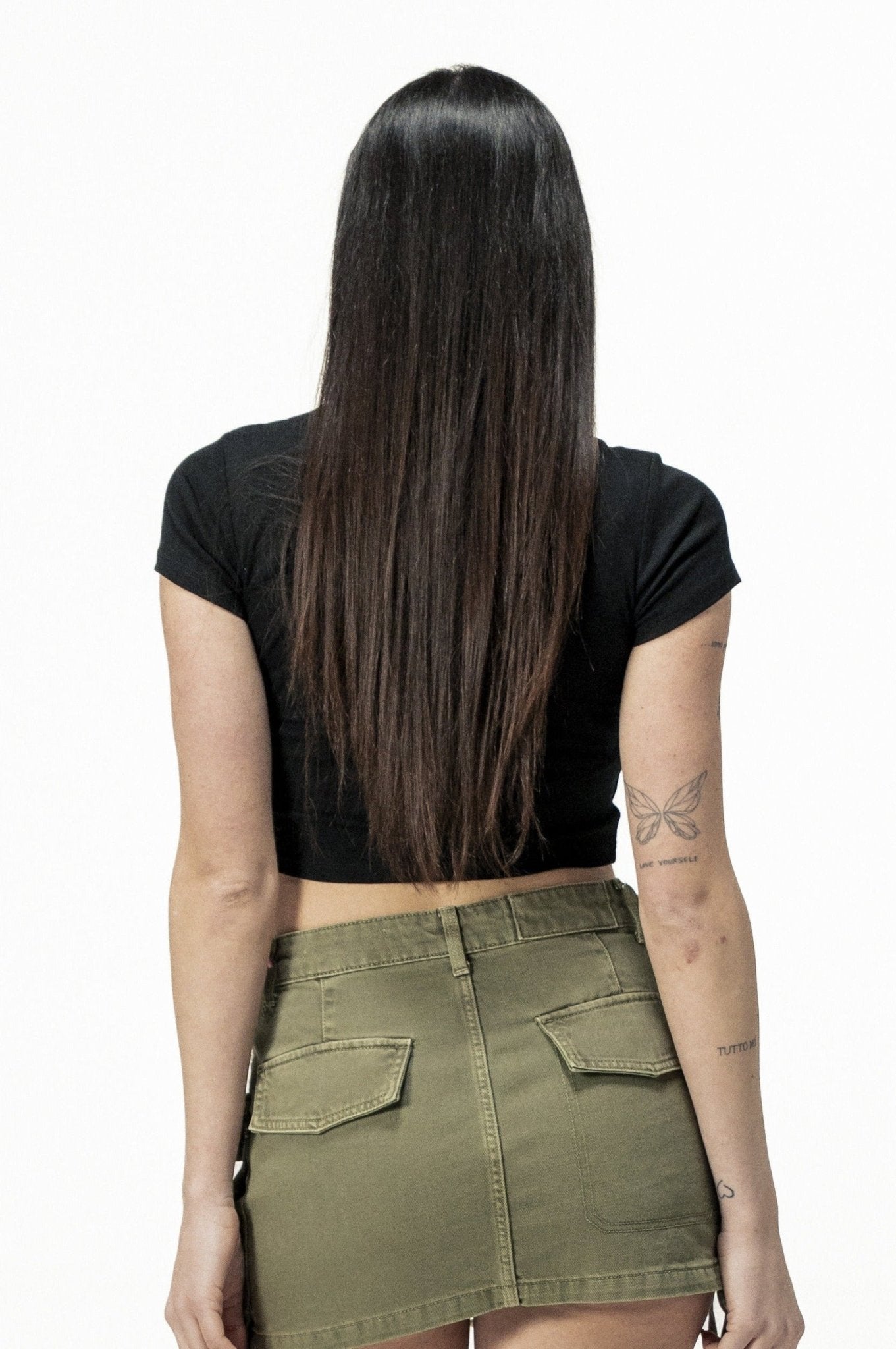 Baby Tee "DIVA" Blonde Moment Black - BASEDODICI®