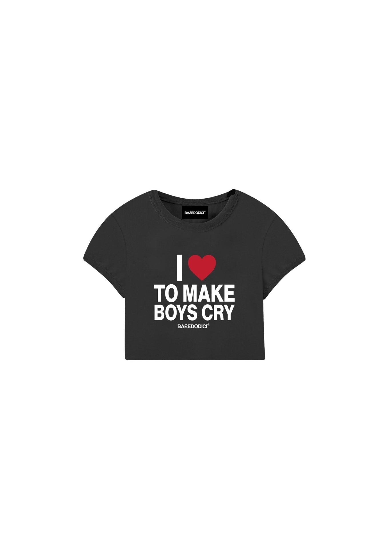 Baby Tee “DIVA” Boys Cry Black - BASEDODICI®