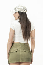 Baby Tee "DIVA" Brunette DoItBetter White - BASEDODICI®