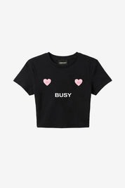 Baby Tee "DIVA" Busy Black - BASEDODICI®