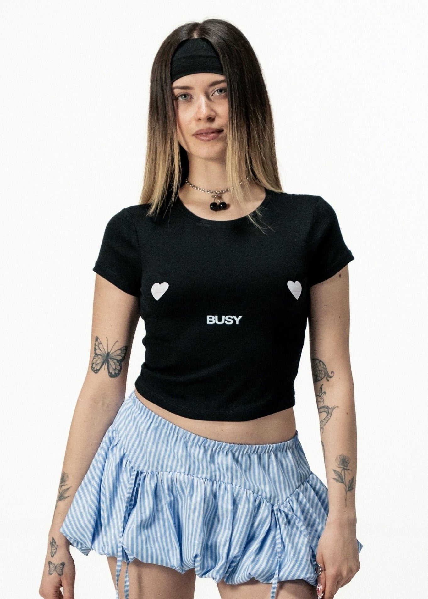 Baby Tee "DIVA" Busy Black - BASEDODICI®