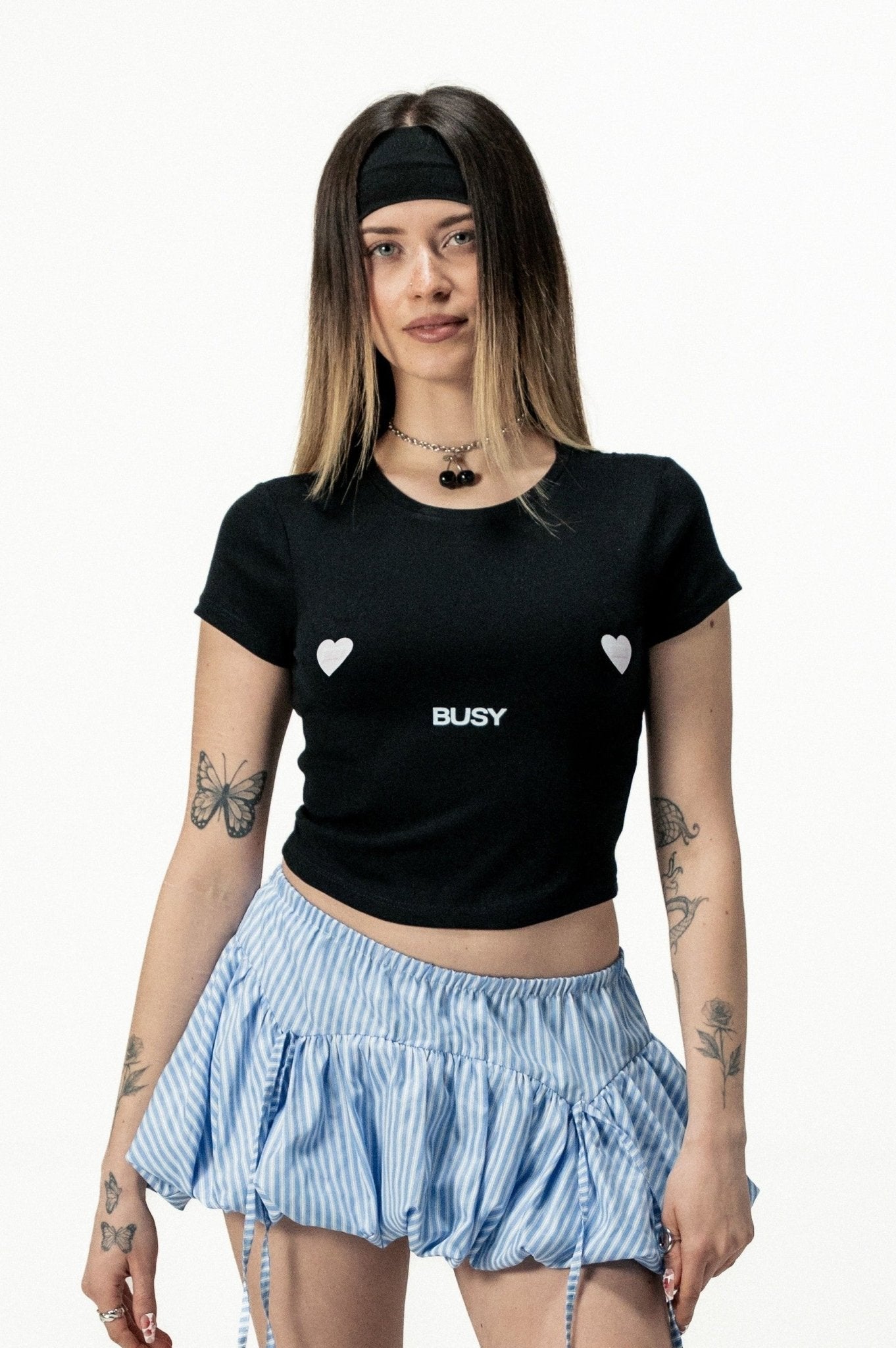 Baby Tee "DIVA" Busy Black - BASEDODICI®