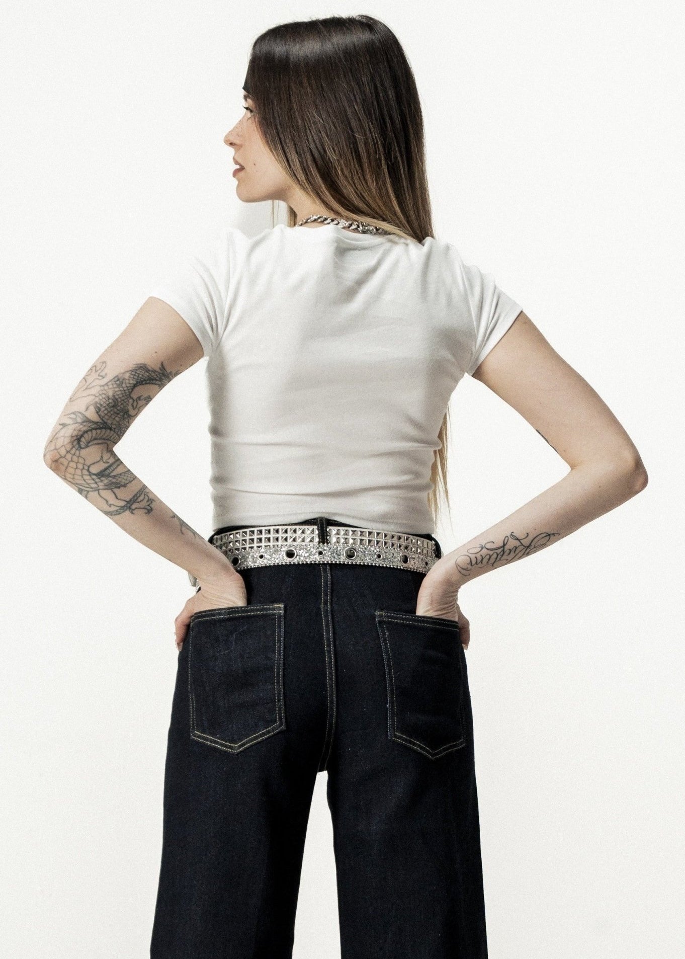 Baby Tee "DIVA" Censored White - BASEDODICI®