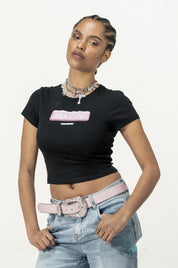 Baby Tee "DIVA" Click Black - BASEDODICI®