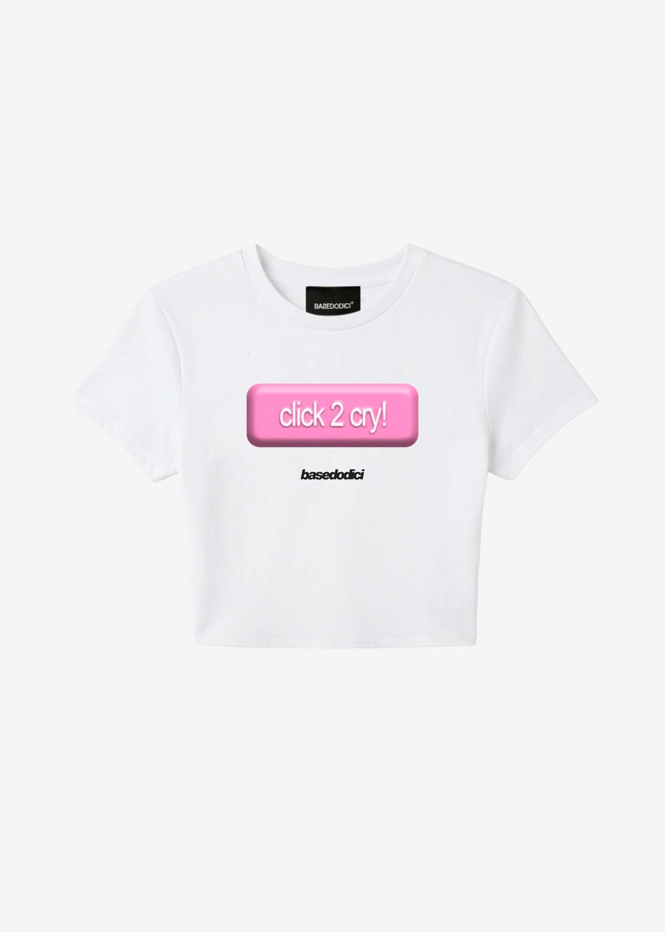 Baby Tee "DIVA" Click White - BASEDODICI®