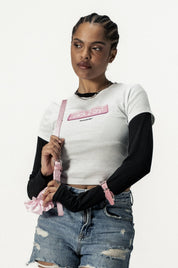 Baby Tee "DIVA" Click White - BASEDODICI®