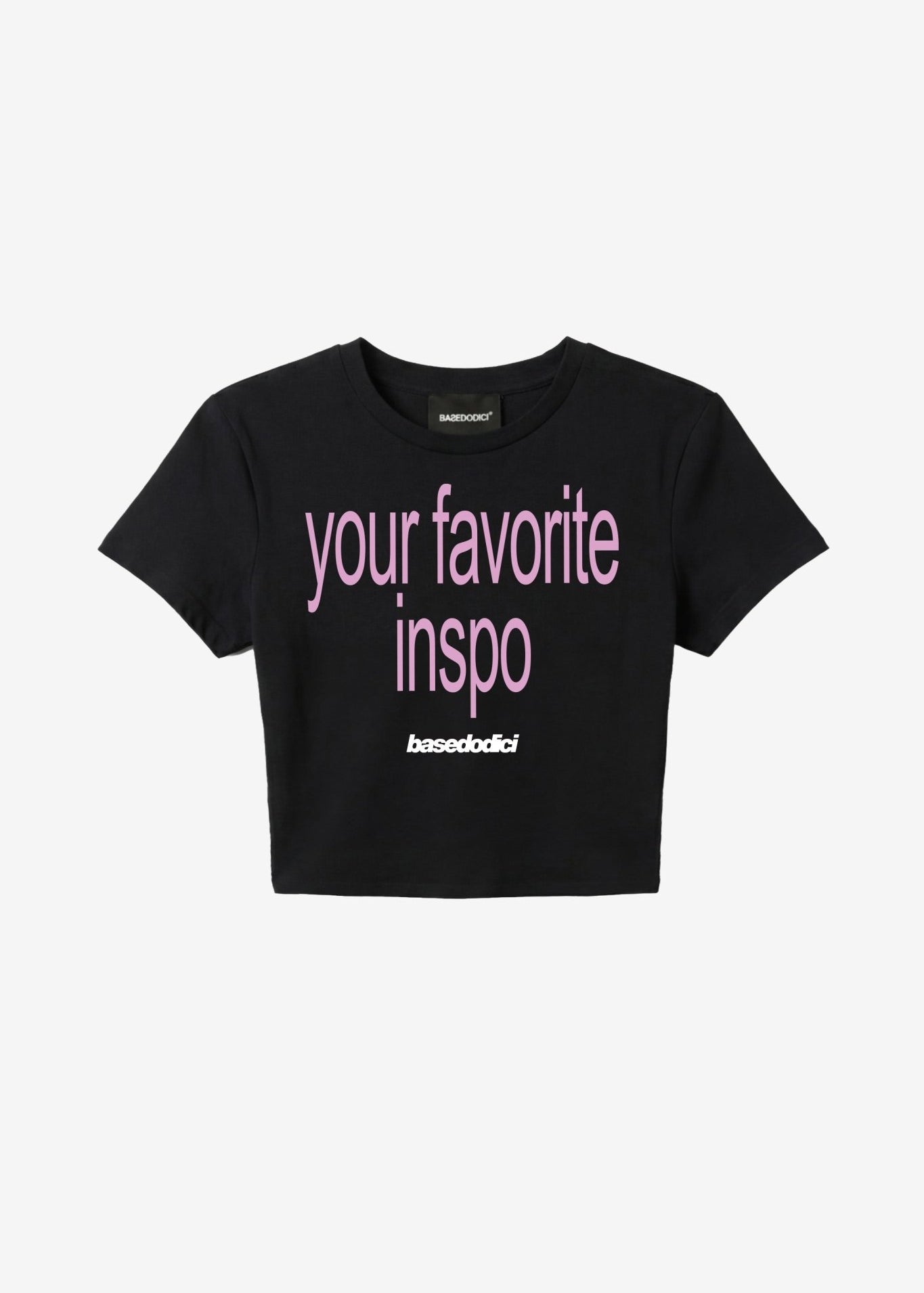 Baby Tee "DIVA" FavInspo Black - BASEDODICI®