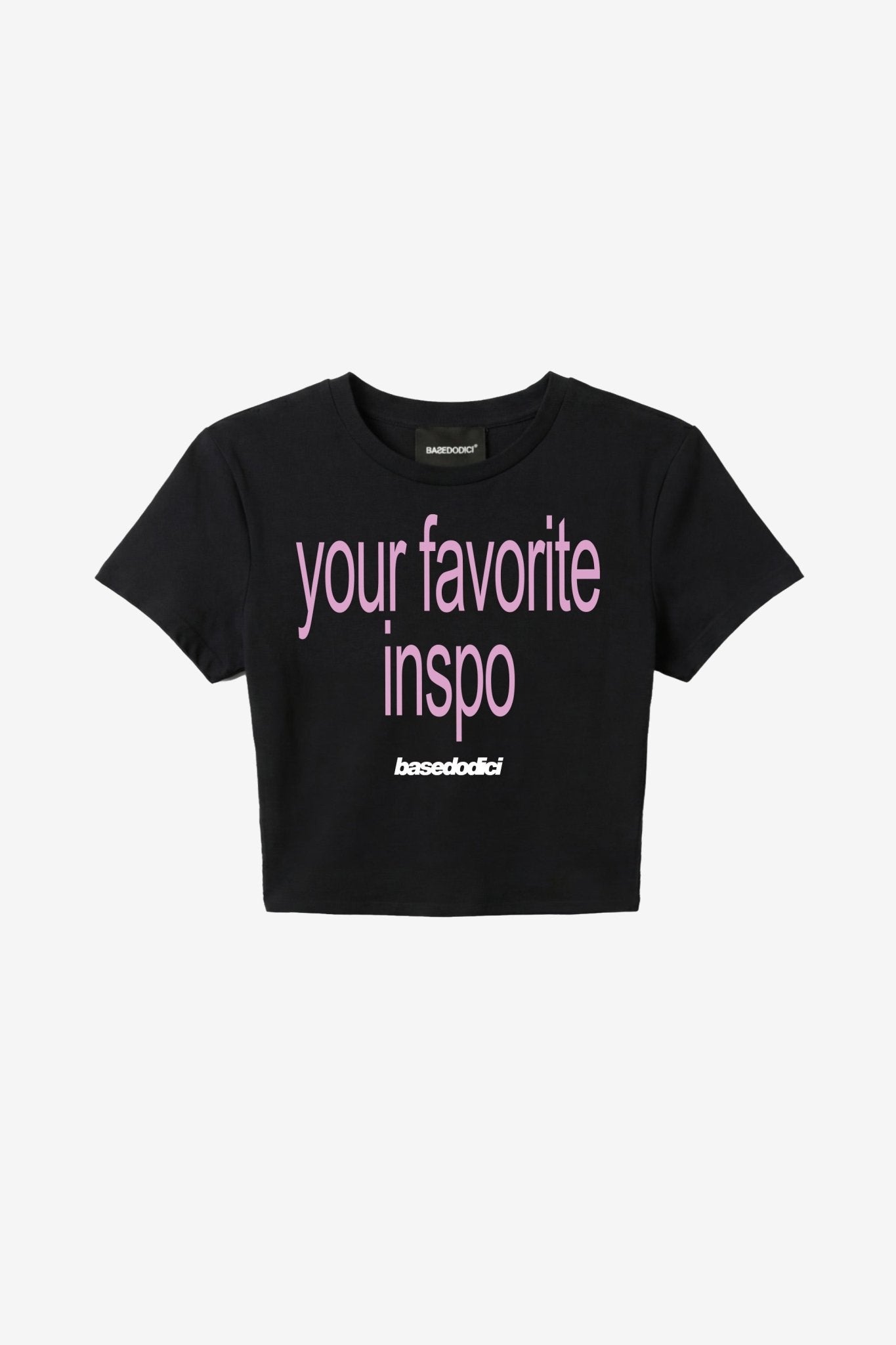 Baby Tee "DIVA" FavInspo Black - BASEDODICI®