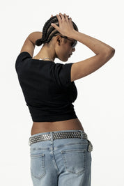 Baby Tee "DIVA" FavInspo Black - BASEDODICI®