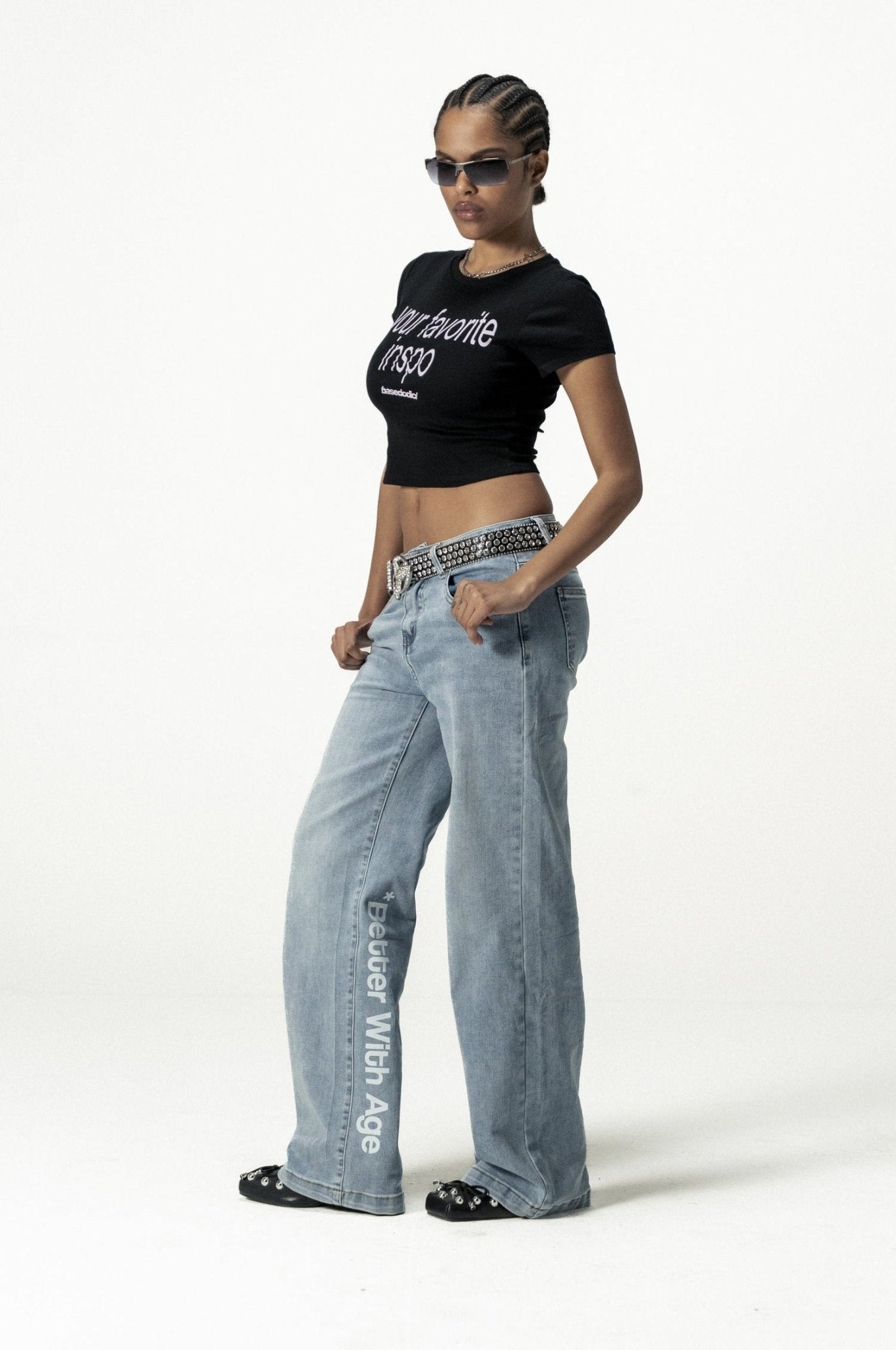 Baby Tee "DIVA" FavInspo Black - BASEDODICI®